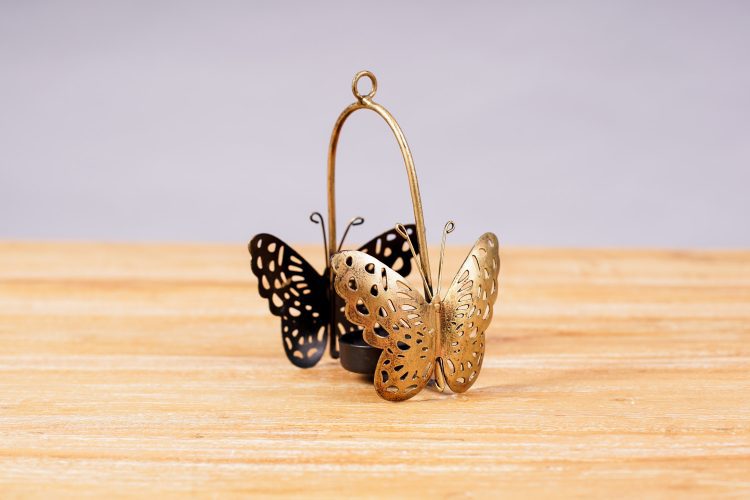 Porta Velas  Doble Mariposa - Imagen 2