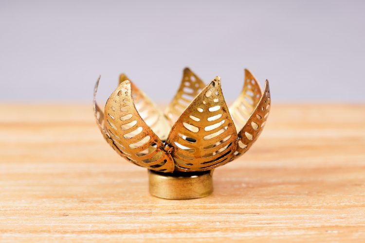 Porta Vela Flor de Loto