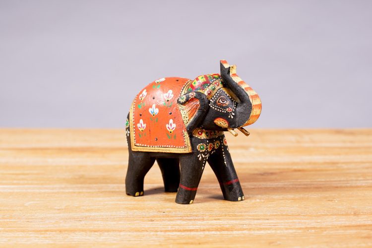 Elefante Madera Pintado (3 colores) - Imagen 9