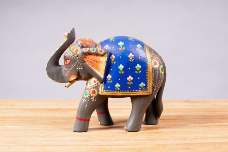 Elefante Mediano Madera Pintado (3 colores)