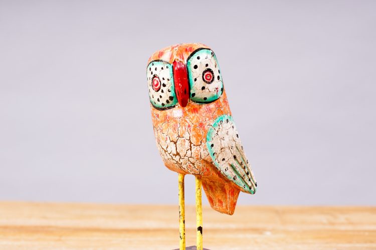 Figuras Buhos en Pedestal - Imagen 5