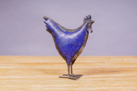 Gallina Metal Azul