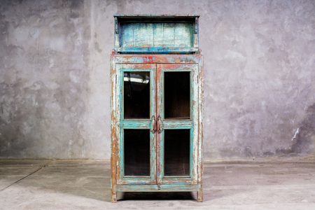 Vitrina India Pintura Decapada